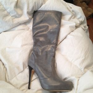 Gray boots