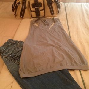 🚫Sold🚫Oversized Gray Open Racer Back
