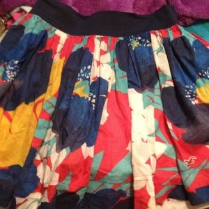 Hollister floral skirt