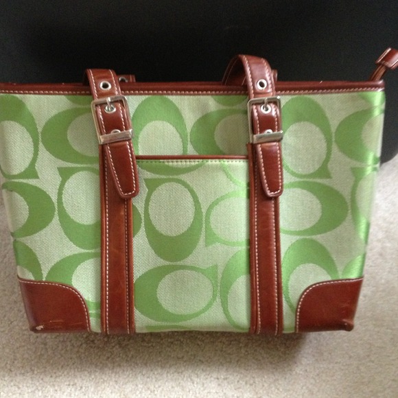 Sold!!!! Coach Inspired Green Handbag