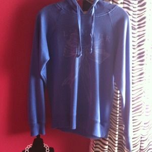 Blue "love" bow and pink vogue sweater