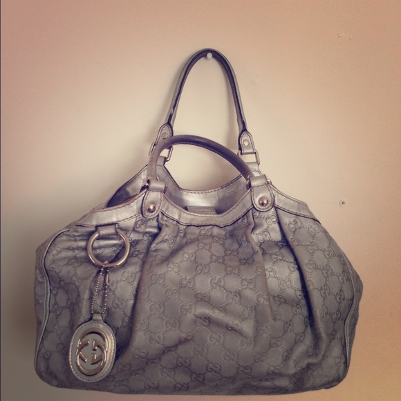 💯Authentic Gucci Silver Bag ❗❗❗❗❗
