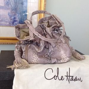 Cole Haan Snakeskin Purse