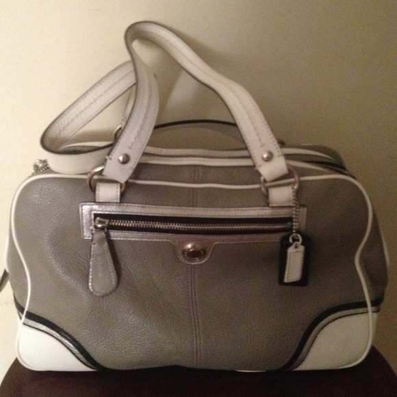 Authentic leather coach handbag.