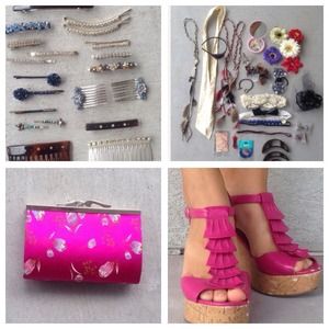 💢RESERVED💢 Bundled hair prices, purse, shoes