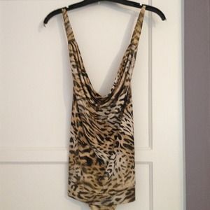 Guess leopard top