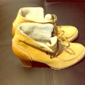 REDUCED!!!! Genuine leather and suede Booties