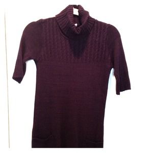 Turtleneck sweater dress