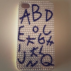 White Alphabet Iphone 4/4S