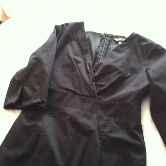 Knee length black dress