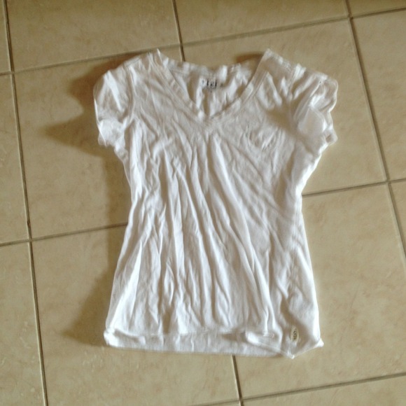 Simple White V-Neck