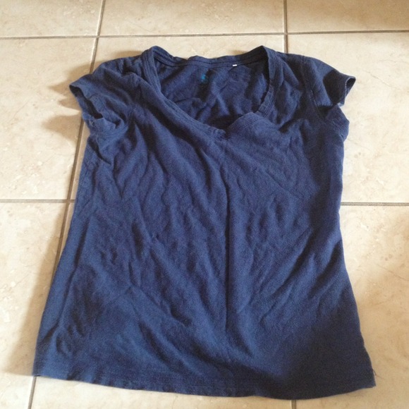 Navy Blue V-Neck