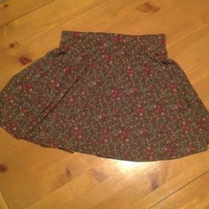 Floral Forever 21 jersey skirt