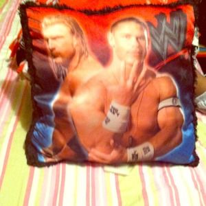 Wwe pillow and hat bundle deal :-)