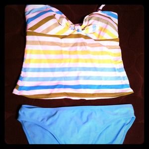 Striped tankini