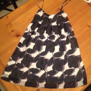 "Left of Center" cotton spaghetti strap dress