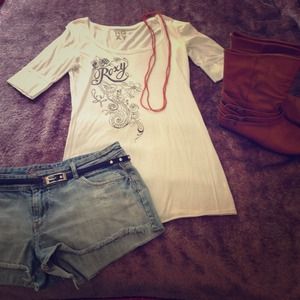 White Roxy shirt