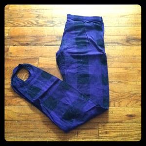 ❌SOLD❌    Purple checkered leggings