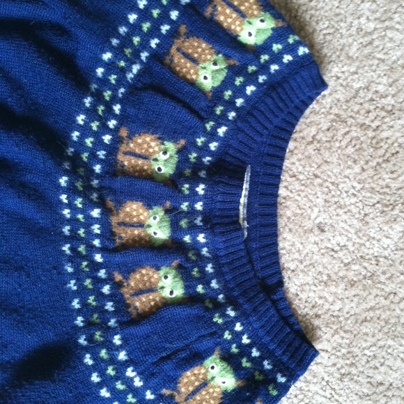 Owl boat neck sweater - Picture 2 of 4