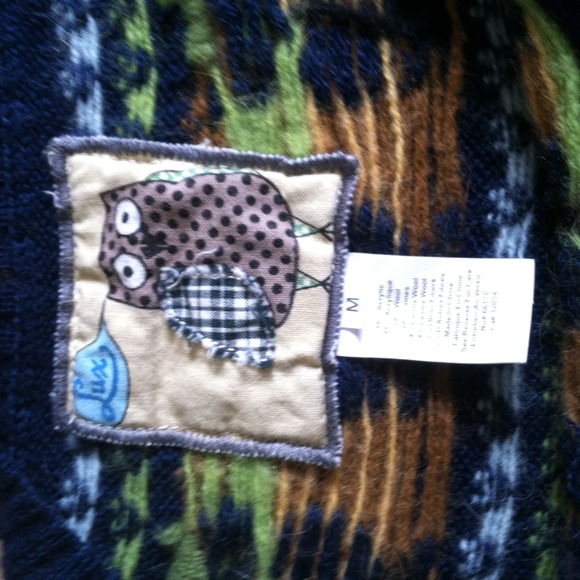 Owl boat neck sweater - Picture 3 of 4