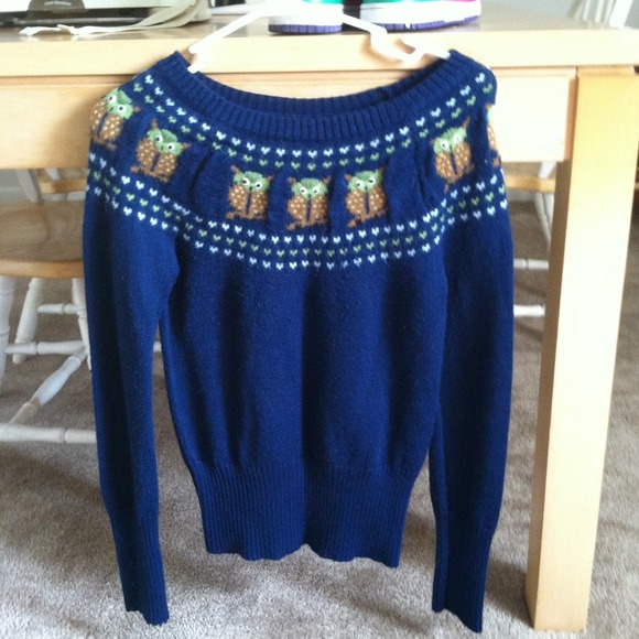 Owl boat neck sweater - Picture 4 of 4