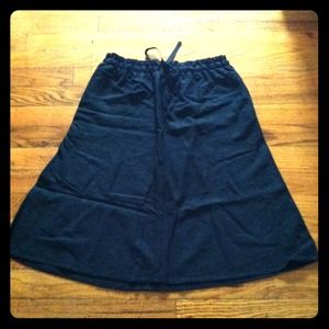 ❌SOLD❌    Black high waisted linen skirt