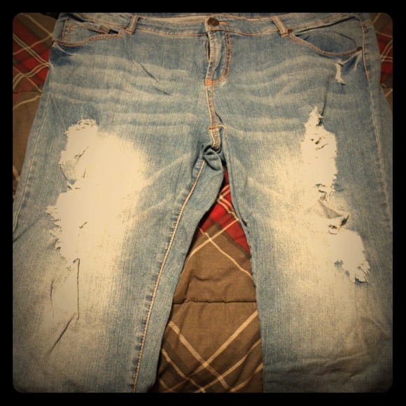 Blue jean Capri