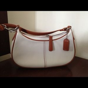 authentic coach purse.  Leather with leather trim.