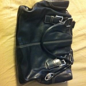 Michael kors black leather purse