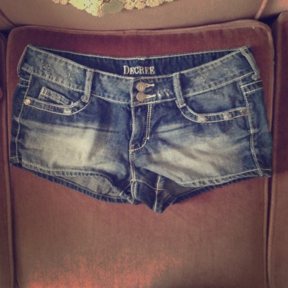 Denim shorts