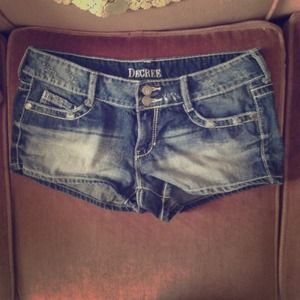 Denim shorts