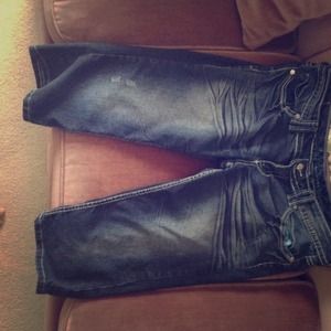 Denim knee lengths