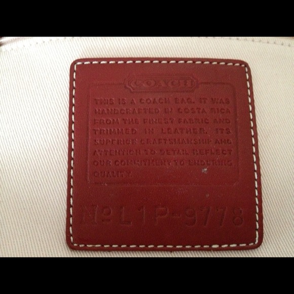 coach authentic purse. canvas,leather - Picture 2 of 2