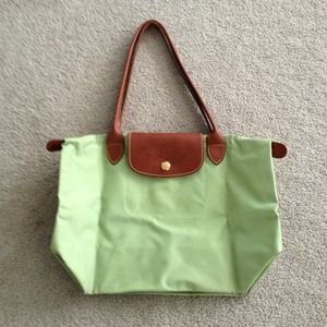 Longchamp mint green tote