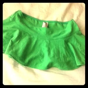 Juicy couture beach terry cloth apple green skirt.