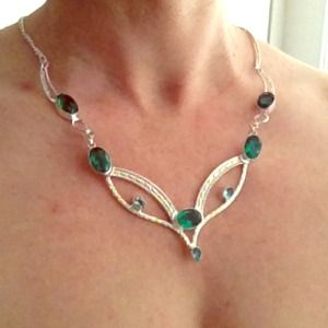 Sterling Silver Semi Precious Stone Necklace
