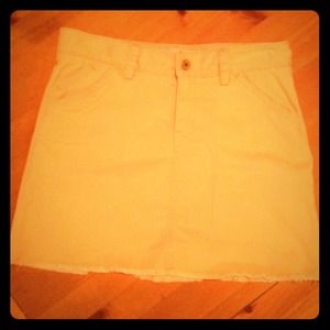 Gap Neon Orange Cotton Skirt