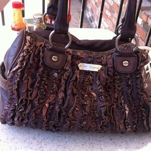 Betsey Johnson dark purple/eggplant handbag