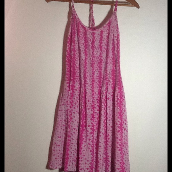 Banana Republic Pink braid strap summer dress 0