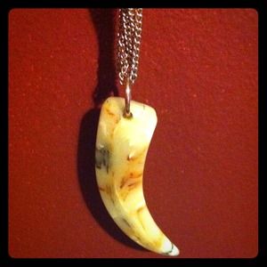 Forever 21 shark tooth/dinosaur tooth neckless