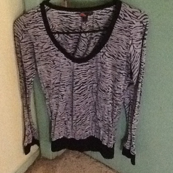 Zebra print top