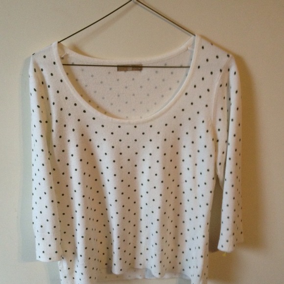Cute green polka dot sweater