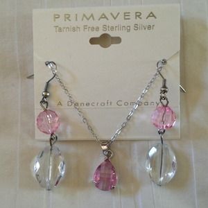 Pendent and earring set