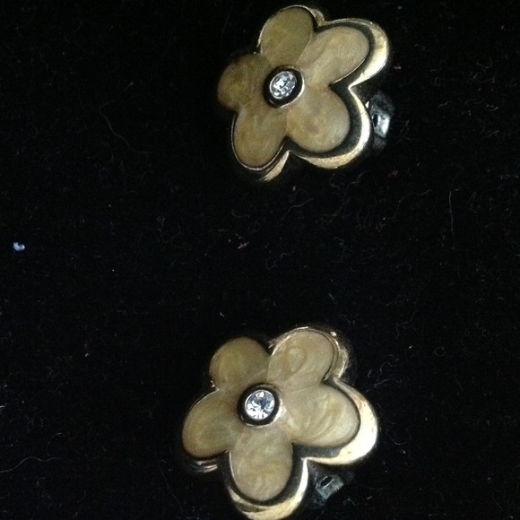 Clove shaped clip on earrings