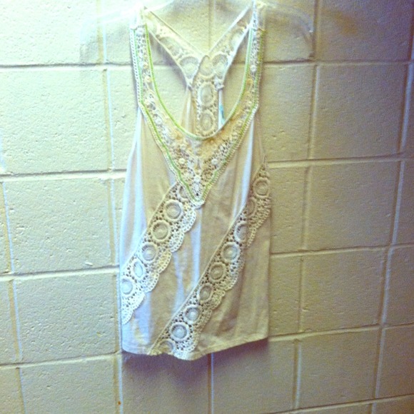 Cream urban outfitters tank!