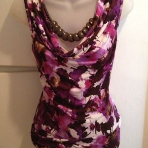 Purple and brown top