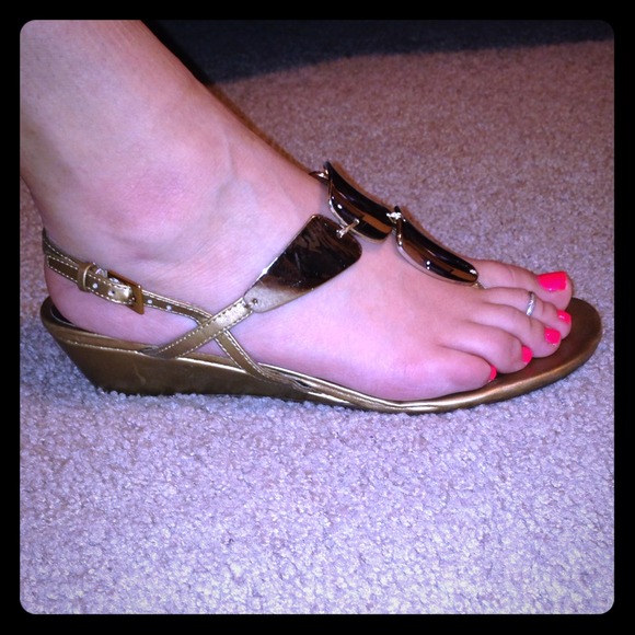 Gold sandals
