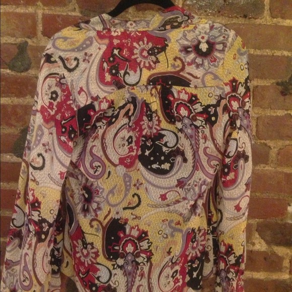 Silk patterned DVF blouse - Picture 3 of 4