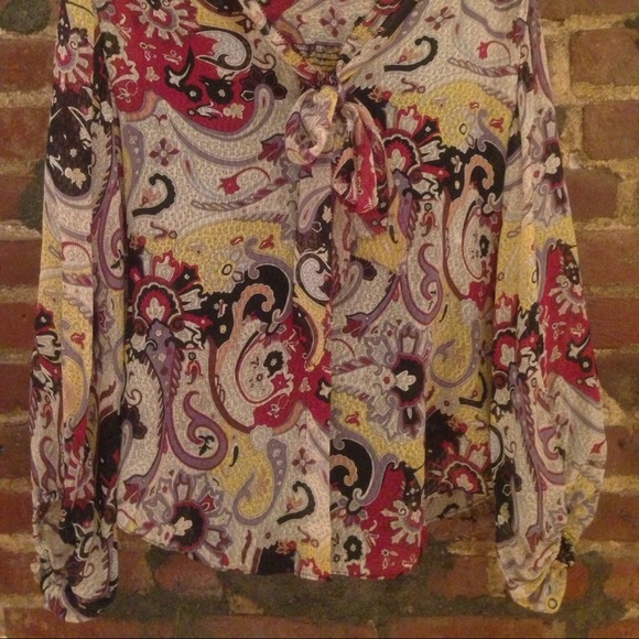 Silk patterned DVF blouse - Picture 4 of 4
