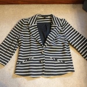 Reduced!! ⬇⬇⬇ express grey/white striped blazer